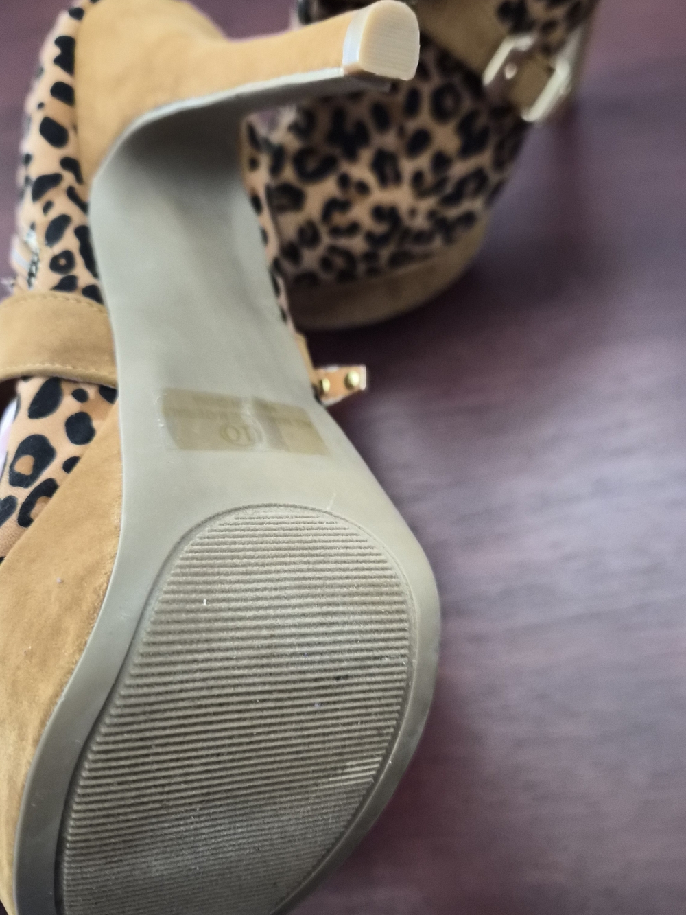 Leopard Print Studded Platform Ankle Boots - Women - Picture 5 of 14